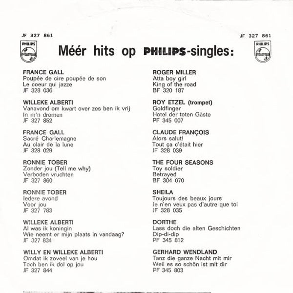 Johnny Lion : Sophietje (7", Single, Mono, Blu)