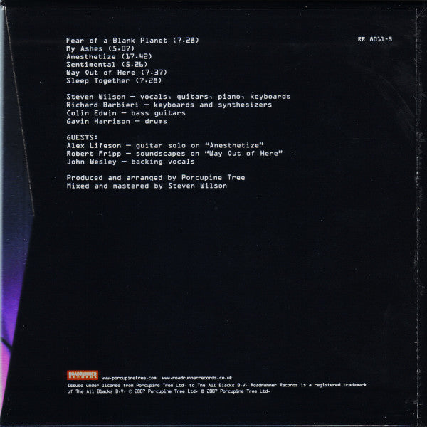 Porcupine Tree : Fear Of A Blank Planet (CD + DVD-V, Multichannel, NTSC, mul + Album, Dlx, )