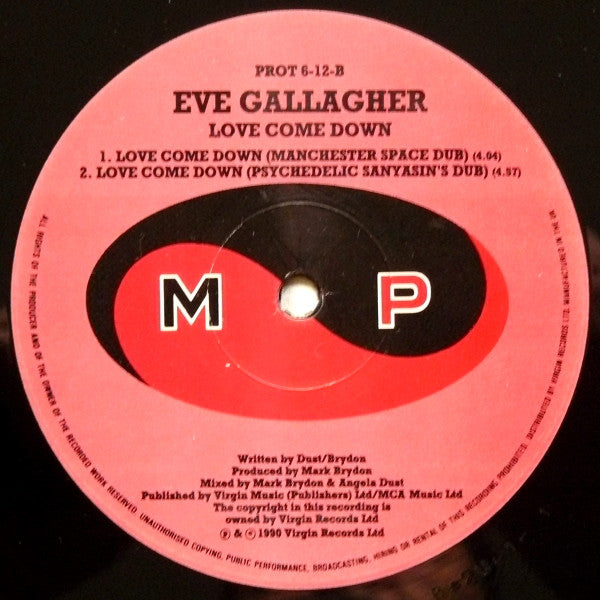 Eve Gallagher : Love Come Down (12")