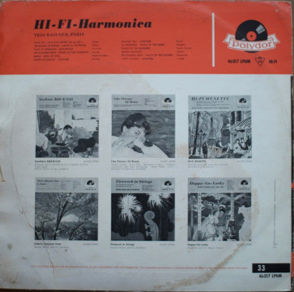 Trio Raisner : Hi-Fi-Harmonica (LP, Mono)