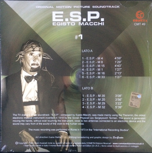 Egisto Macchi : E.S.P. (LP, Ltd)