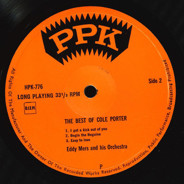 Eddy Mers And His Orchestra : The Best Of Cole Porter (7", EP)