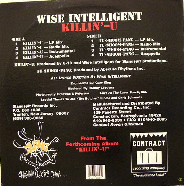 Wise Intelligent : Killin'-U (12")