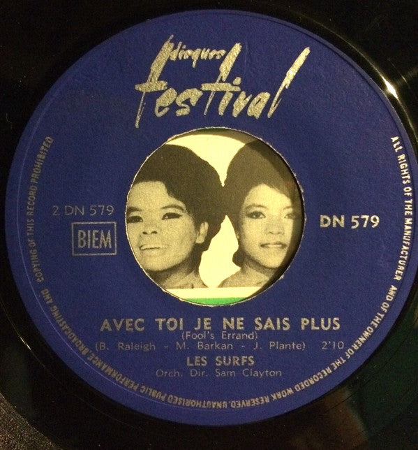 Les Surfs : Adieu Chagrin (7", Single, Mono, Gre)