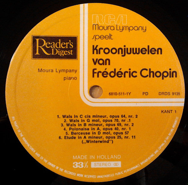 Dame Moura Lympany, Frédéric Chopin : Kroonjuwelen Van Frédéric Chopin (LP)