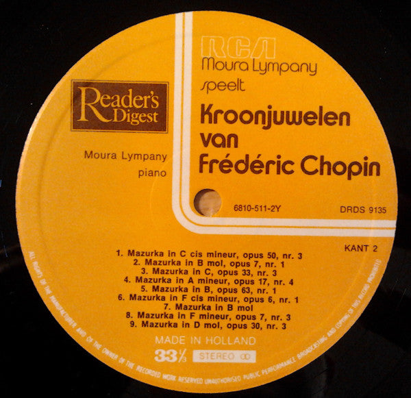 Dame Moura Lympany, Frédéric Chopin : Kroonjuwelen Van Frédéric Chopin (LP)