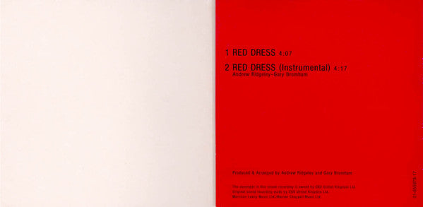 Andrew Ridgeley : Red Dress (CD, Mini, Single)