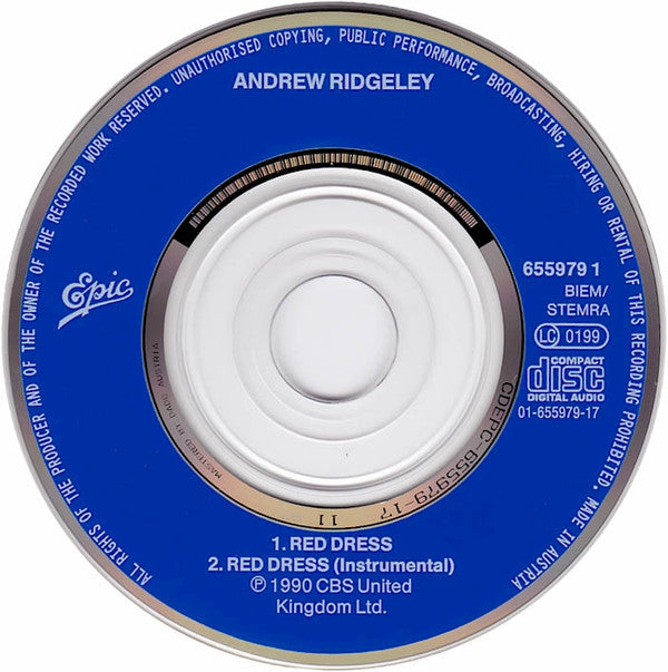 Andrew Ridgeley : Red Dress (CD, Mini, Single)