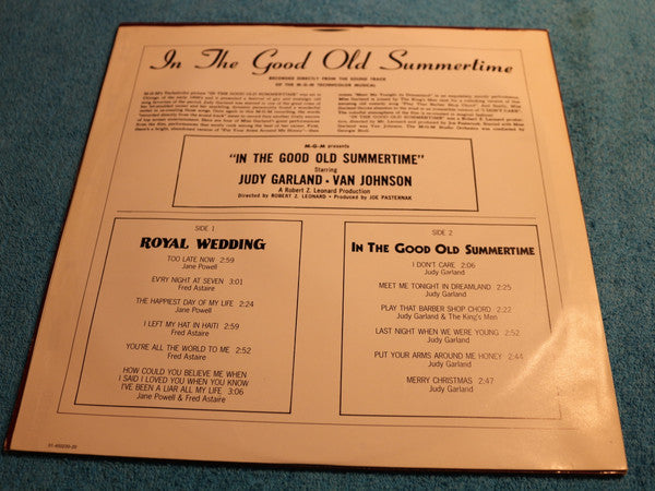 Fred Astaire - Jane Powell - Judy Garland : Royal Wedding / In The Good Old Summertime (LP, Comp, Mono)