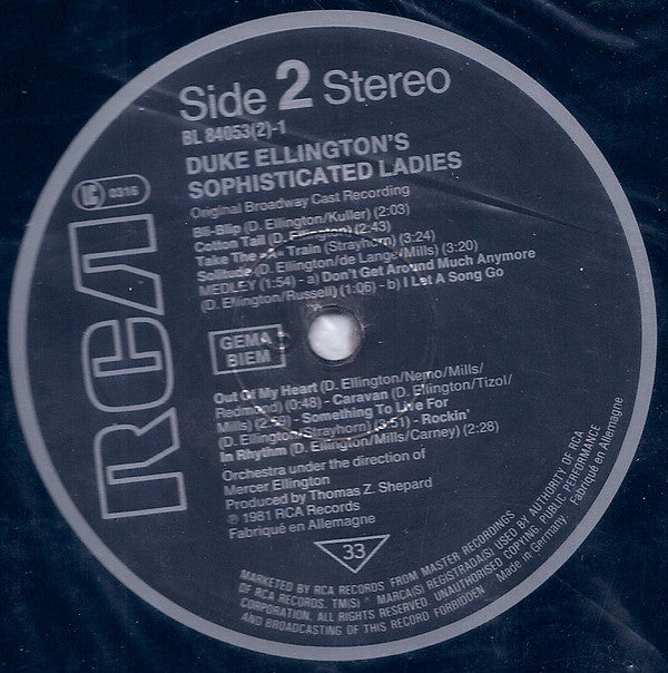Duke Ellington : Duke Ellington's Sophisticated Ladies (2xLP, Album)