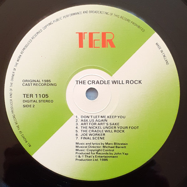 Marc Blitzstein : The Cradle Will Rock (Highlights From The Complete Recording) (LP, Album)