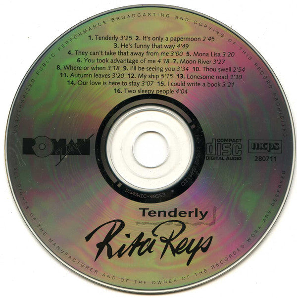 Rita Reys : Tenderly (CD)