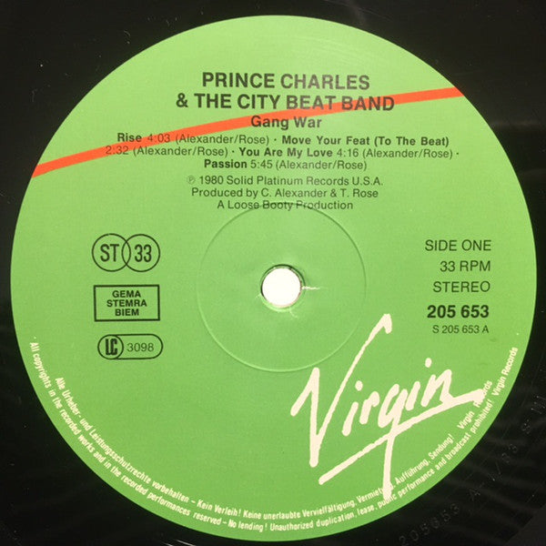 Prince Charles And The City Beat Band : Gang War (LP, Album)