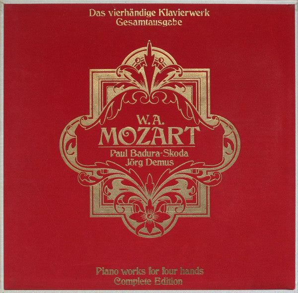 Wolfgang Amadeus Mozart - Jörg Demus, Paul Badura-Skoda : Das Vierhändige Klavierwerk - Gesamtausgabe (4xLP, Album + Box)