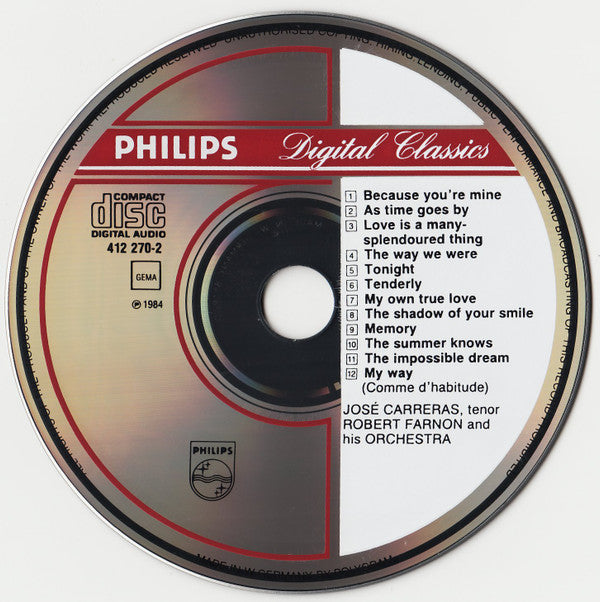 José Carreras : Love Is... (CD, Album, RE)