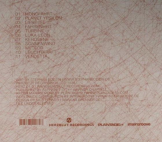 Stephan Bodzin : Liebe Ist... (CD, Album)