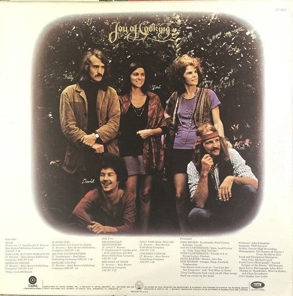 Joy Of Cooking : Joy Of Cooking (LP, Album, RE, Win)