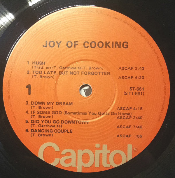 Joy Of Cooking : Joy Of Cooking (LP, Album, RE, Win)