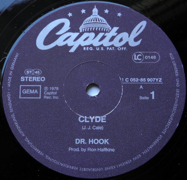 Dr. Hook : Clyde / When You're In Love With A Beautiful Woman (12", Maxi)