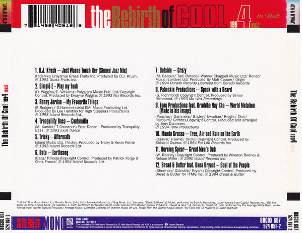 Various : The Rebirth Of Cool 1994 Most (CD, Comp)