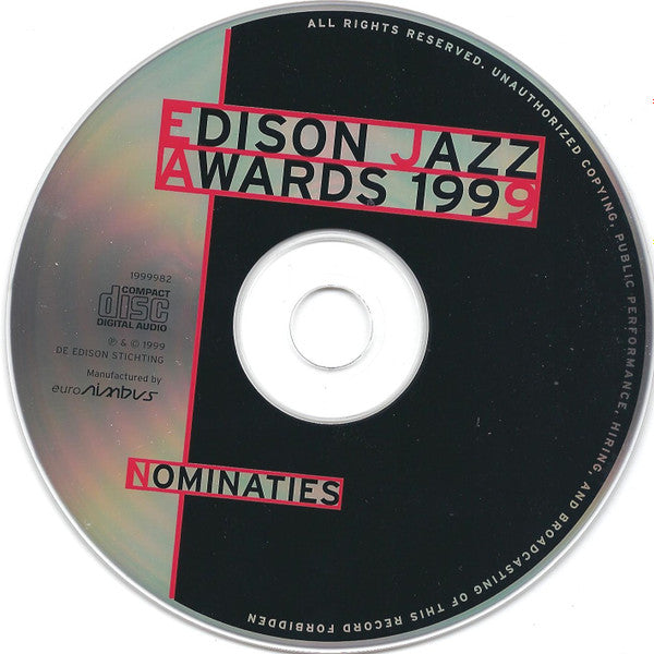 Various : Edison Jazz Awards 1999 Nominaties (CD, Comp, Promo)