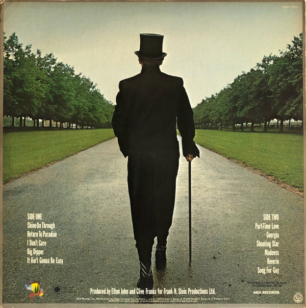 Elton John : A Single Man (LP, Album, Pic)