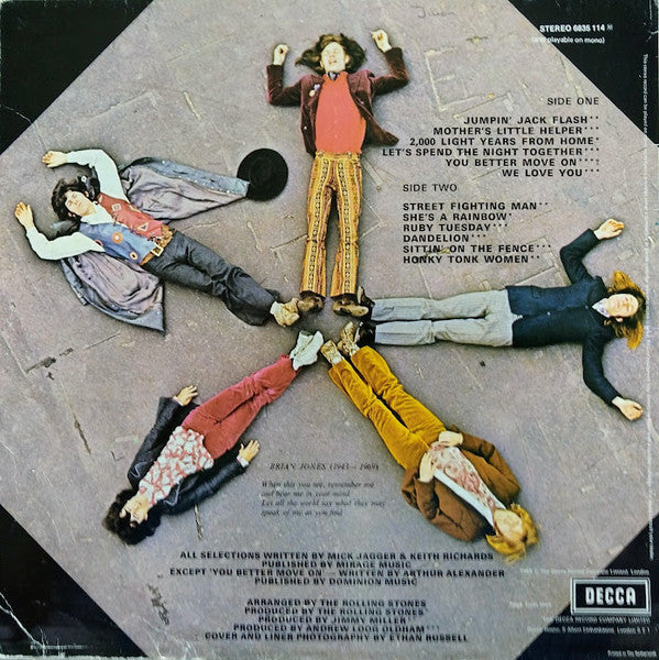 The Rolling Stones : Through The Past, Darkly (Big Hits Vol. 2) (LP, Comp, RE)