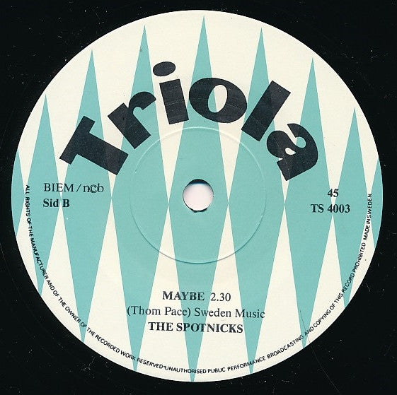 The Spotnicks : Indigo / Maybe (7", Single, Ltd, Num, S/Edition)