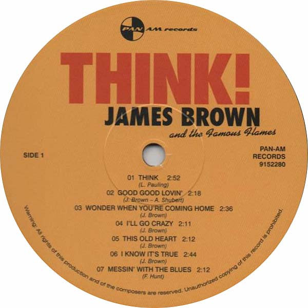 James Brown & The Famous Flames : Think! (LP, Ltd, RE, 180)