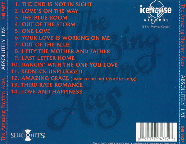 The Amazing Rhythm Aces : Absolutely Live (CD, Album)