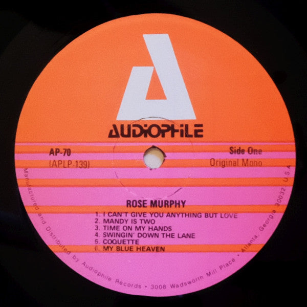 Rose Murphy : Rose Murphy (LP, Album, Mono, RM)
