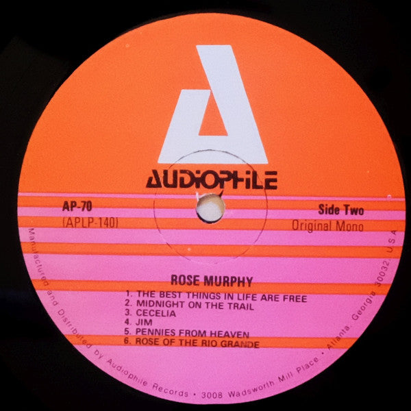 Rose Murphy : Rose Murphy (LP, Album, Mono, RM)