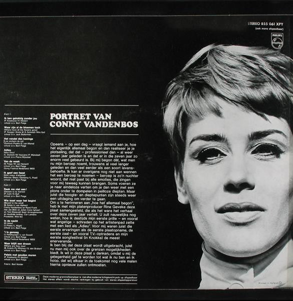 Conny Vandenbos : Portret Van Conny Vandenbos (LP, Comp)