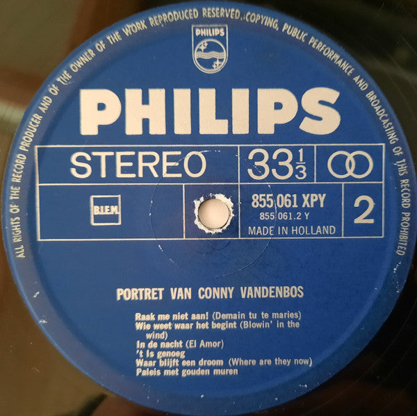 Conny Vandenbos : Portret Van Conny Vandenbos (LP, Comp)