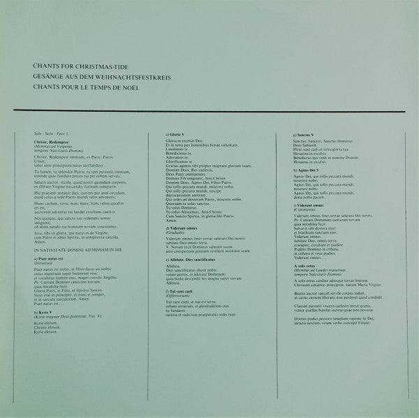 Choralschola der Wiener Hofburgkapelle, Hubert Dopf : Gregorian Chant • Gregorianischer Choral (LP, Album)