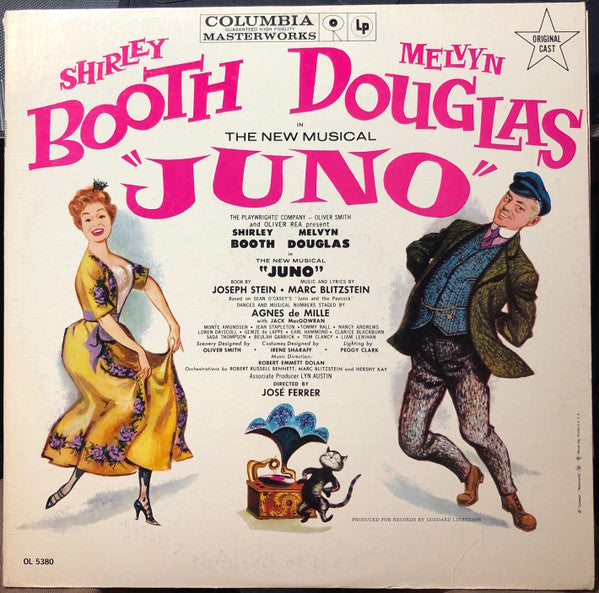 Marc Blitzstein - Shirley Booth, Melvyn Douglas : Juno (LP, Album, Mono)