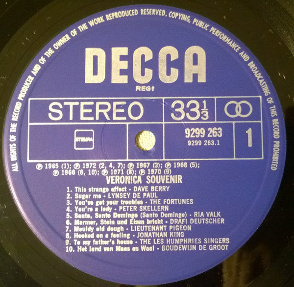 Various : Veronica Souvenir: 40 Superhits Uit 14 Jaar Veronica Top 40 (2xLP, Comp)