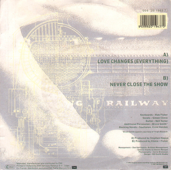 Climie Fisher : Love Changes (Everything) (7", Single)