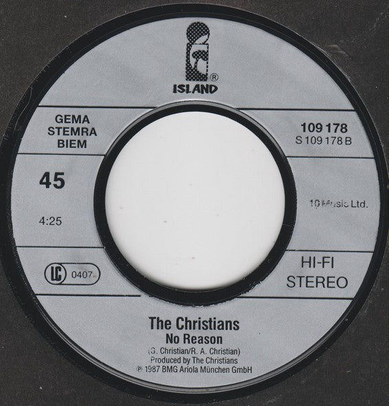The Christians : Hooverville (And They Promised Us The World) (7", Single)