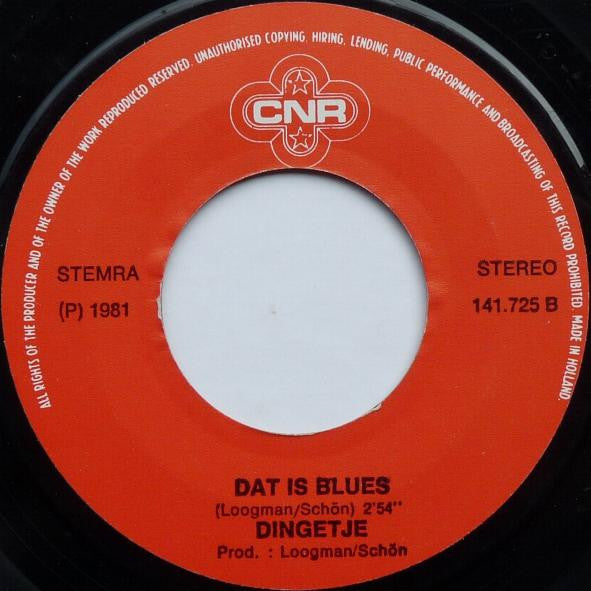 Dingetje : Houtochdiekop (7", Single)