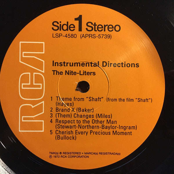 The Nite-Liters : Instrumental Directions (LP, Album, RE)