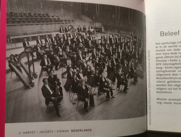 Radio Filharmonisch Orkest, Radio Kamer Filharmonie : Harvey / JacobTV / Visman (CD, Album)