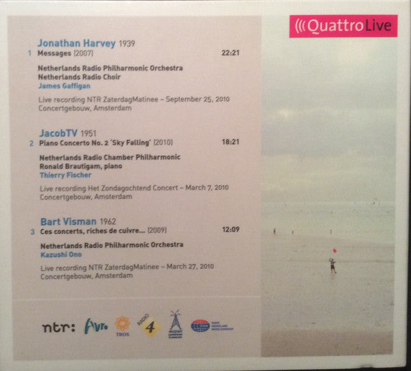 Radio Filharmonisch Orkest, Radio Kamer Filharmonie : Harvey / JacobTV / Visman (CD, Album)