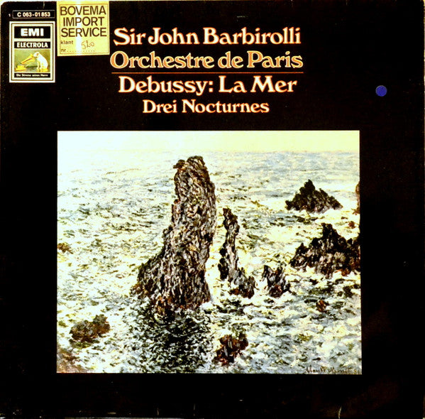 Claude Debussy - Sir John Barbirolli, Orchestre De Paris : La Mer - Drei Nocturnes (LP, Album)