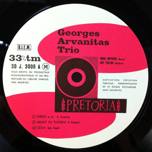Georges Arvanitas Trio : 3 Am (LP, Album, RE)