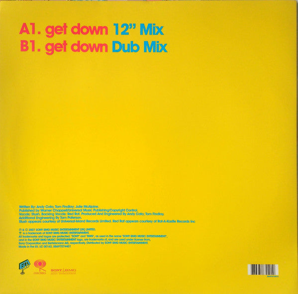Groove Armada Featuring Stush & Red Rat : Get Down (12", Single)
