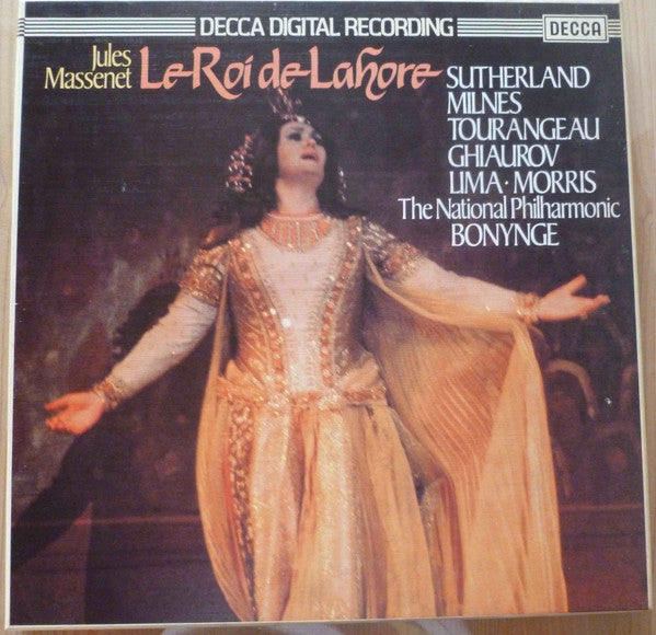 Jules Massenet - Sutherland* · Milnes* · Tourangeau* · Ghiaurov* · Lima* · Morris*, The National Philharmonic*, Bonynge* : Le Roi De Lahore (3xLP + Box)