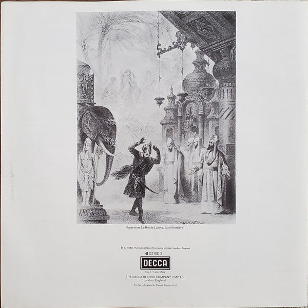 Jules Massenet - Sutherland* · Milnes* · Tourangeau* · Ghiaurov* · Lima* · Morris*, The National Philharmonic*, Bonynge* : Le Roi De Lahore (3xLP + Box)