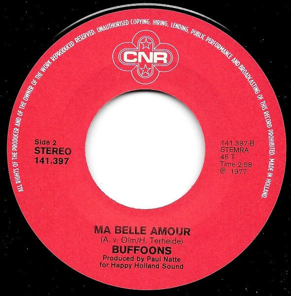 The Buffoons : Because (7", Single)