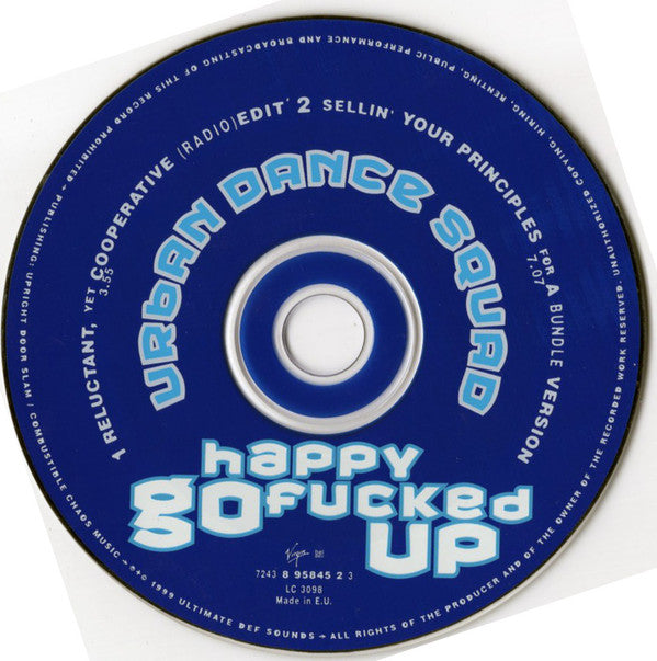 Urban Dance Squad : Happy Go Fucked Up (CD, Single)